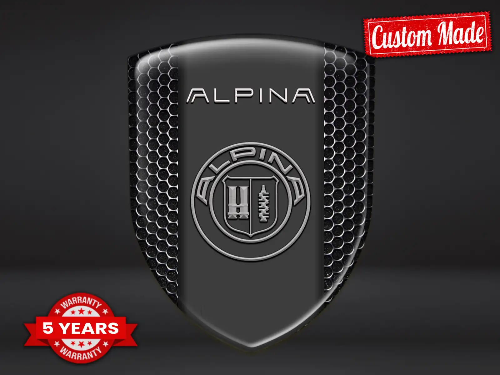 Alpina Stoßsticker Druck Hochwertig Stabil Modern